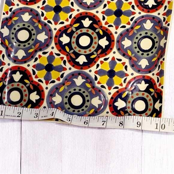 Pier 1 Dalila 10” Square Dinner Plate Hand Painted Earthenware Replacement - Picture 6 of 9